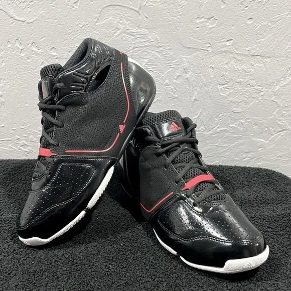 🔥🏀 ADIDAS Thorn LT Lite G21074 Black/Red Basketball Shoes Men Sz 10.5 - PERFEC