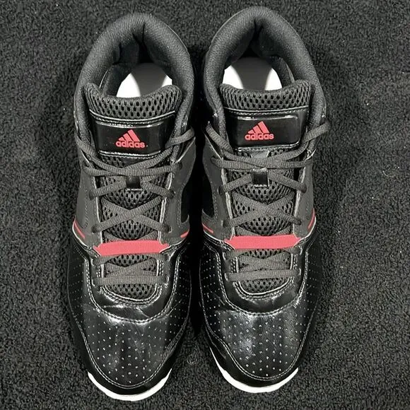 🔥🏀 ADIDAS Thorn LT Lite G21074 Black/Red Basketball Shoes Men Sz 10.5 - PERFEC