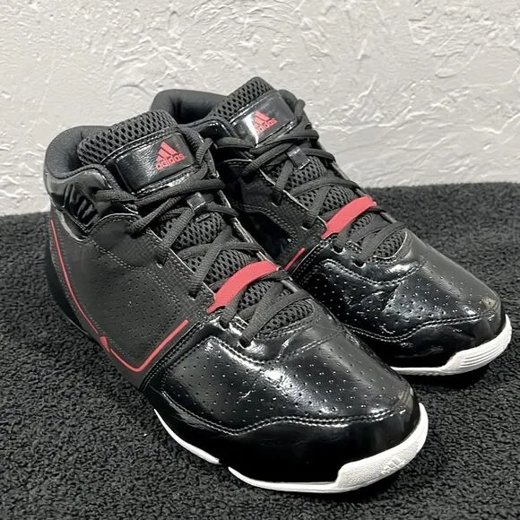 🔥🏀 ADIDAS Thorn LT Lite G21074 Black/Red Basketball Shoes Men Sz 10.5 - PERFEC