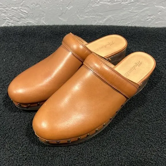 🔥 MADEWELL The Cecily Clog in Oiled Leather Slip On Shoes Women Sz 10 - EXCELLE