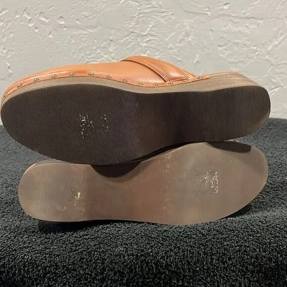 🔥 MADEWELL The Cecily Clog in Oiled Leather Slip On Shoes Women Sz 10 - EXCELLE