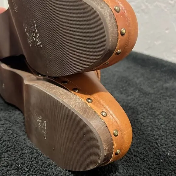 🔥 MADEWELL The Cecily Clog in Oiled Leather Slip On Shoes Women Sz 10 - EXCELLE