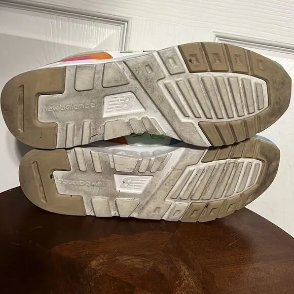 🔥🔥 NEW BALANCE  997H Sneakers WHITE PASTEL MULTI Women 11 - EXCELLENT - Rare!