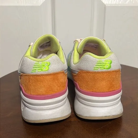 🔥🔥 NEW BALANCE  997H Sneakers WHITE PASTEL MULTI Women 11 - EXCELLENT - Rare!