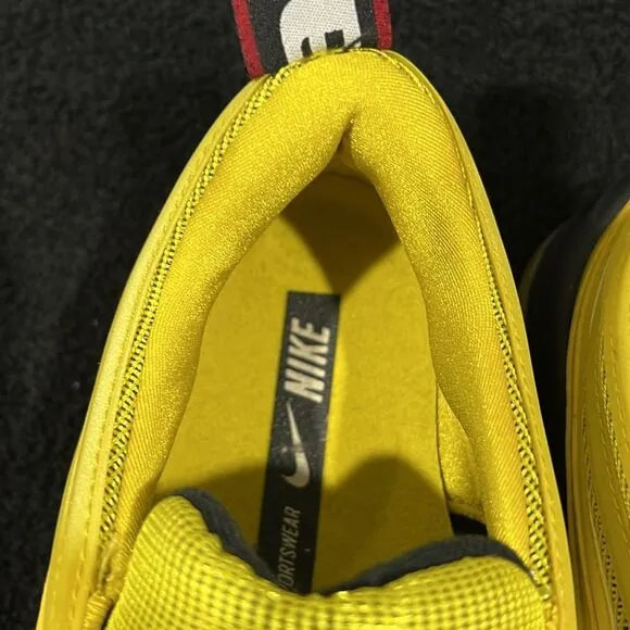 🔥🔥 NIKE Air Max 97 'Bright Citron’ Yellow RARE Running Shoes Men Sz 9 - PERFEC