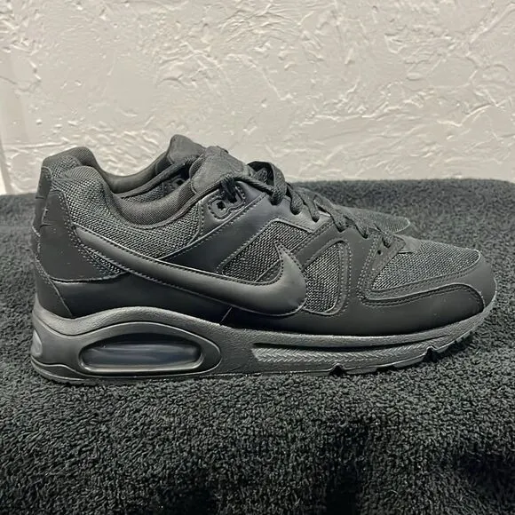 🔥🔥 NIKE Air Max Command Triple Black Running Streetwear Shoes Sz 12 - PERFECT