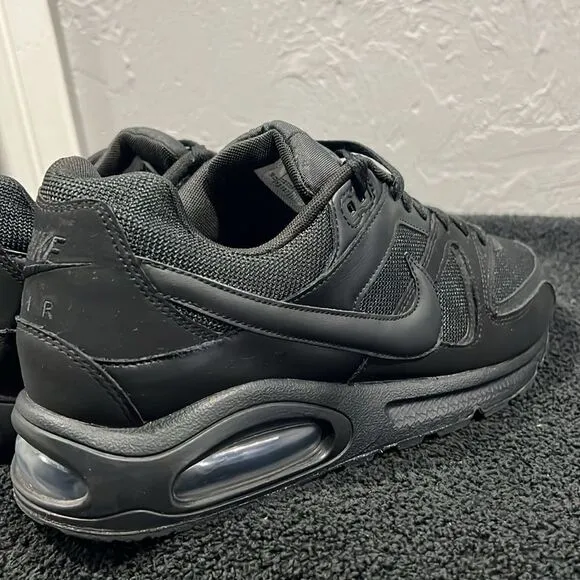 🔥🔥 NIKE Air Max Command Triple Black Running Streetwear Shoes Sz 12 - PERFECT