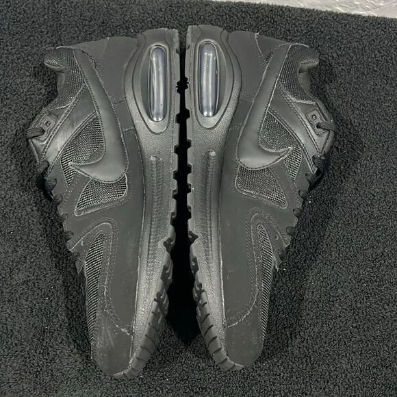 🔥🔥 NIKE Air Max Command Triple Black Running Streetwear Shoes Sz 12 - PERFECT