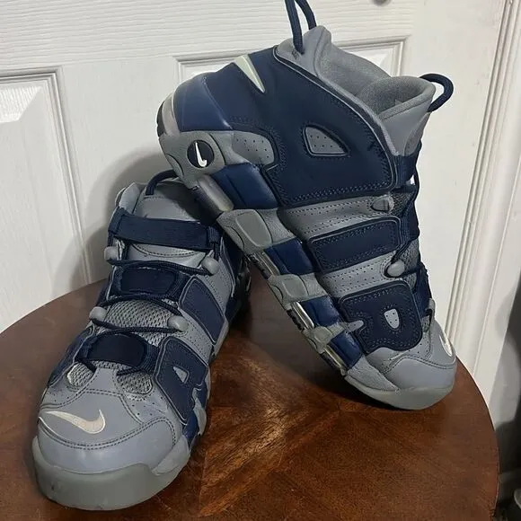 🔥🏀 Nike Air More Uptempo Georgetown Mens Sz 10.5 Basketball Shoes 921948-003