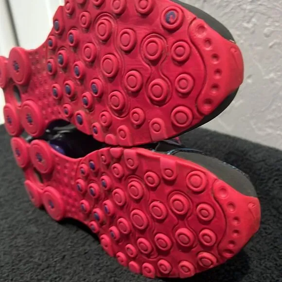 🔥🔥 NIKE SHOX NZ Nike ID Running Shoes Women Sz 7 - Purple/Black/Pink - EUC
