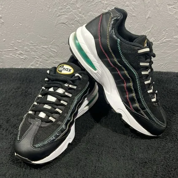🔥 NIKE Air Max 95 Game Special Edition Black Sneakers Youth Sz 4.5Y / Women 6.5