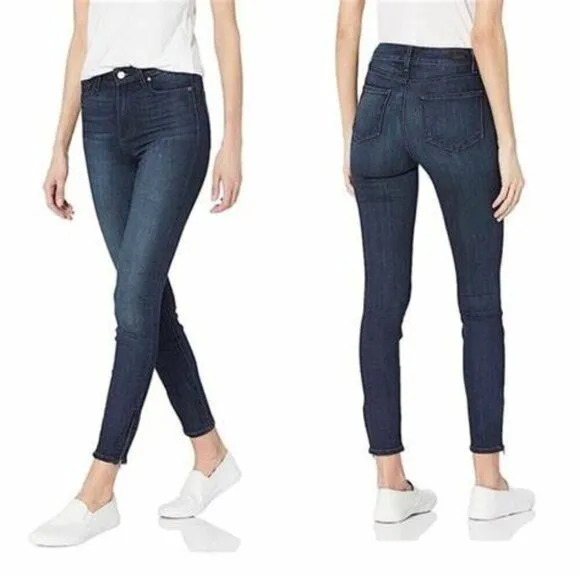 ✨ PAIGE Hoxton Ankle Jeans – Alania Dark Wash, Size 32, Excellent Condition ✨
