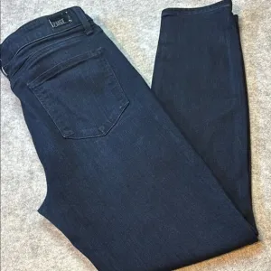 ✨ PAIGE Hoxton Ankle Jeans – Alania Dark Wash, Size 32, Excellent Condition ✨
