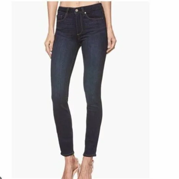 ✨ PAIGE Hoxton Ankle Jeans – Alania Dark Wash, Size 32, Excellent Condition ✨