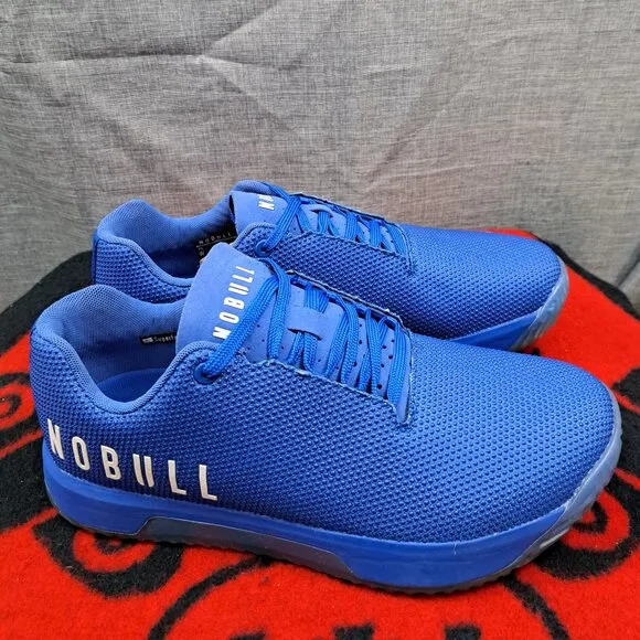 2 Pairs NWT NOBULL Electric Blue &amp; White Cross Training Shoes Men 10