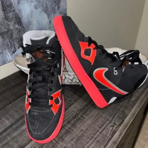 🔥2013 -NIKE Son Of Force Mid 616303-003   Leather Shoes  J27 size 9.5​