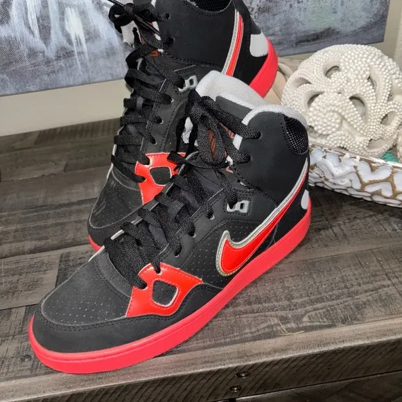 🔥2013 -NIKE Son Of Force Mid 616303-003   Leather Shoes  J27 size 9.5​