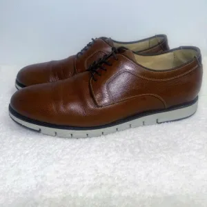 272240 SD50 MARTELL PLAIN TOE MENS SHOES SIZE 12M TAN LEATHER JOHNSTON &amp; MURPHY