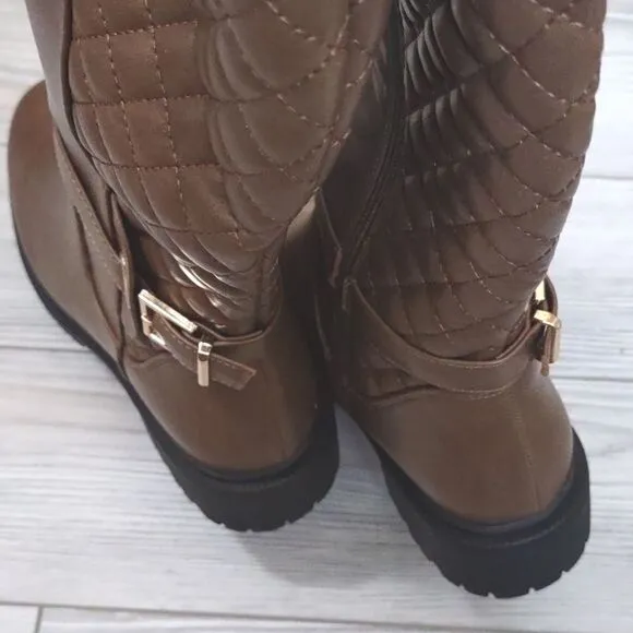 (43-2494)  Rilista Women Platform Knee High Boots Sz 6