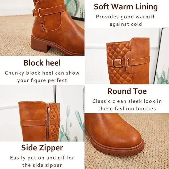 (43-2494)  Rilista Women Platform Knee High Boots Sz 6