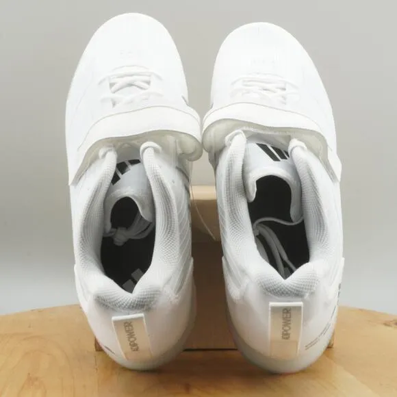 adidas Adipower III Mens Size 10.5 Weightlifting Shoes Cloud White Training NEW