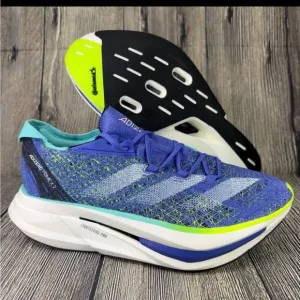 adidas Adizero Prime X 2.0 Strung Cobalt Blue Lucid Lemon Running Shoes Mens 10