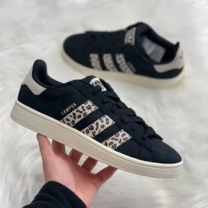 Adidas Campus 00s Black Leopard Print Womens Shoes ID7039 NEW Size 11