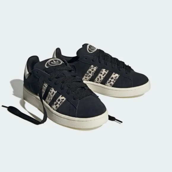 Adidas Campus 00s Black Leopard Print Womens Shoes ID7039 NEW Size 11