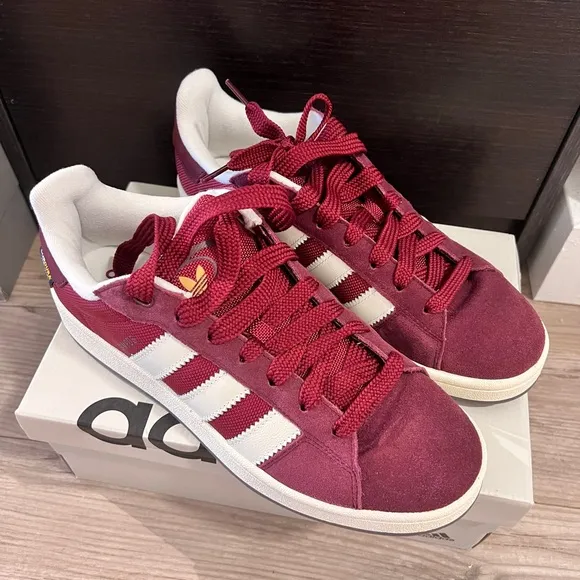 Adidas Campus 00s Men’s Adidas Sneakers - US Size 9, Brand New (Maroon/White)