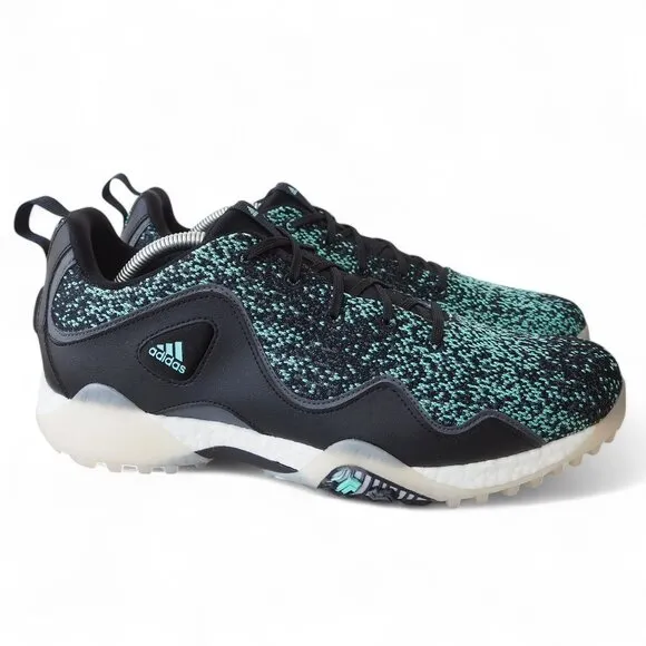 Adidas CodeChaos 21 Primeblue 'Black Acid Mint' Golf Shoes FW5614 Men's 11.5
