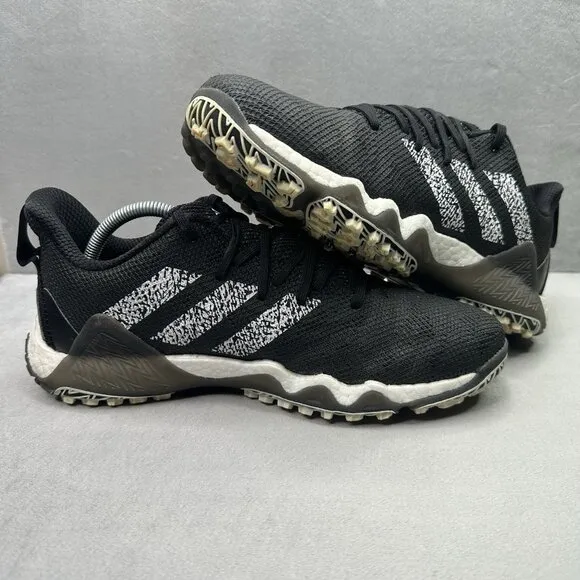 adidas CodeChaos 22 Mens Size 10 Golf Shoes Black/White Spikeless Waterproof