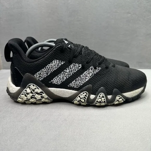 adidas CodeChaos 22 Mens Size 10 Golf Shoes Black/White Spikeless Waterproof