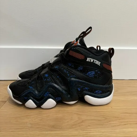 Adidas Crazy 8 New York Knicks Black Collegiate Royal Orange Size 9.5 S83937