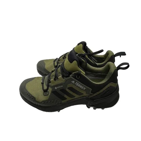 Adidas Hiking Shoes Size 7 Men's Terrex Swift R3 #GY5075 Black/Olive Green