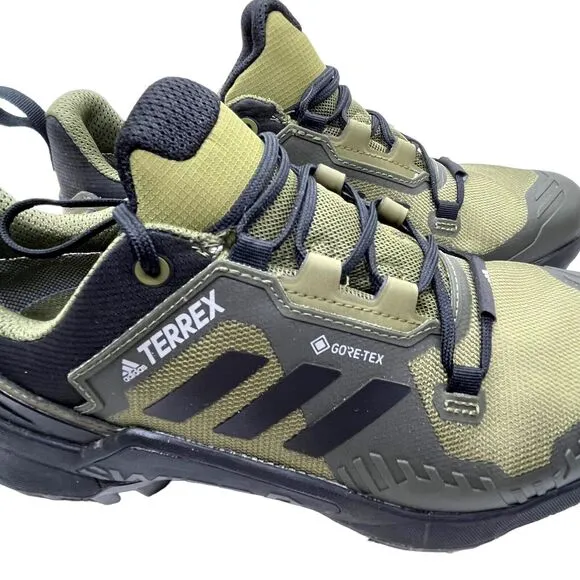 Adidas Hiking Shoes Size 7 Men's Terrex Swift R3 #GY5075 Black/Olive Green