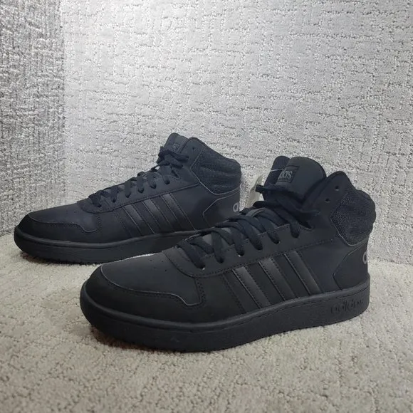 Adidas Hoops 2.0 Mid Men's Size US 12 Basketball Lace Up Sneaker Shoes FV7229