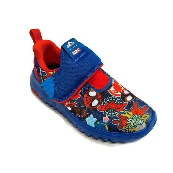 adidas Kids Size 3 SURU365 Spider-Man Training Athletic Shoes Marvel GY6682