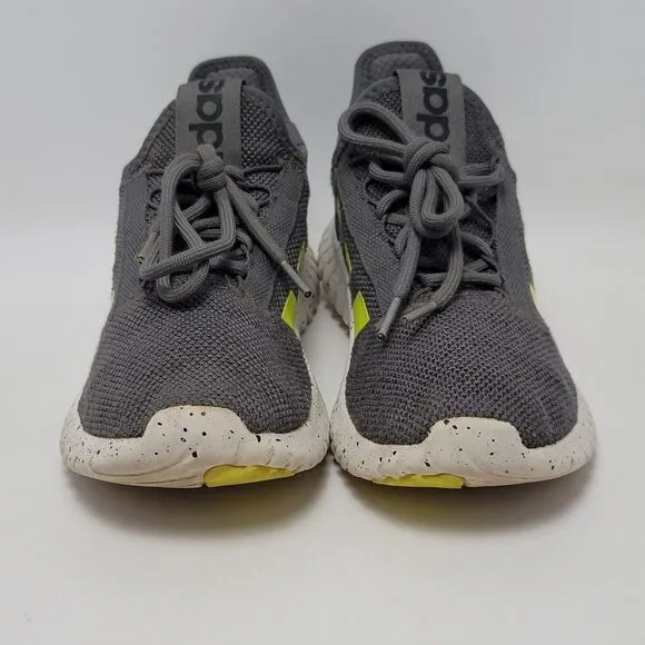 Adidas Men’s Kaptir 2.0 Running Slip On Sneakers Shoes Grey Yellow Size 7.5