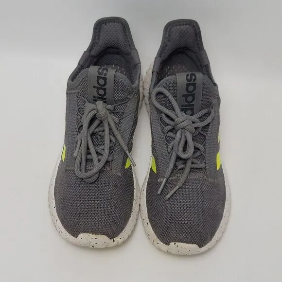 Adidas Men’s Kaptir 2.0 Running Slip On Sneakers Shoes Grey Yellow Size 7.5