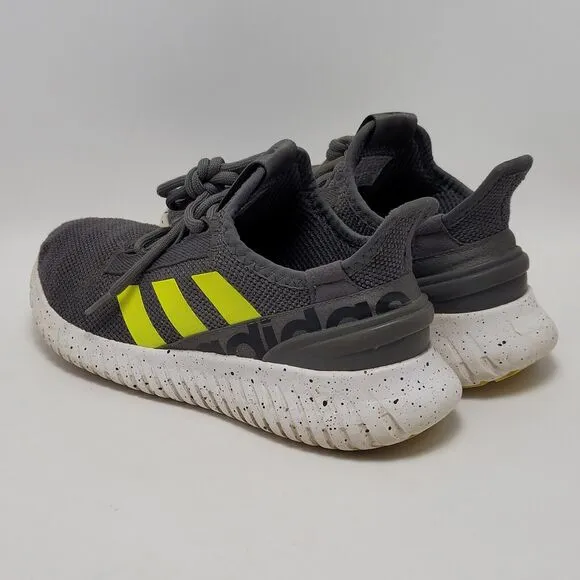 Adidas Men’s Kaptir 2.0 Running Slip On Sneakers Shoes Grey Yellow Size 7.5
