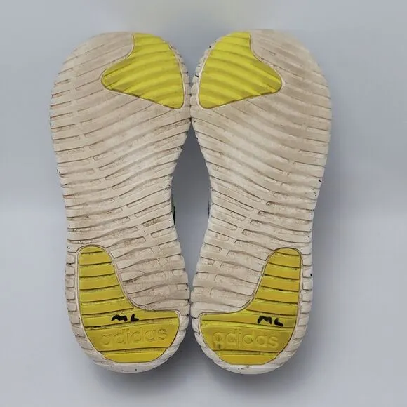 Adidas Men’s Kaptir 2.0 Running Slip On Sneakers Shoes Grey Yellow Size 7.5