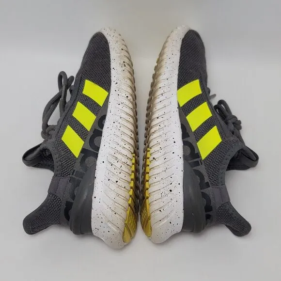 Adidas Men’s Kaptir 2.0 Running Slip On Sneakers Shoes Grey Yellow Size 7.5