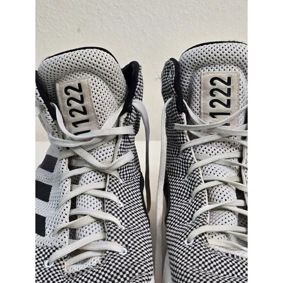 Adidas Men's Pro Bounce Madness BB8072 White Basketball Shoes Sneakers Size 12