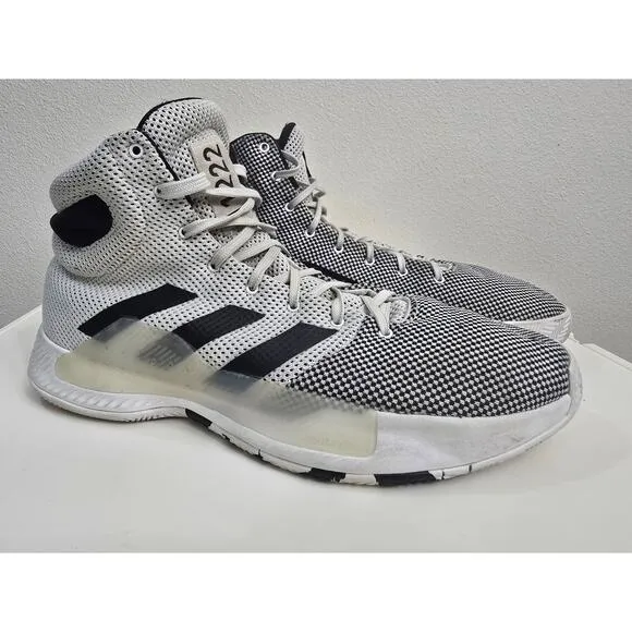Adidas Men's Pro Bounce Madness BB8072 White Basketball Shoes Sneakers Size 12