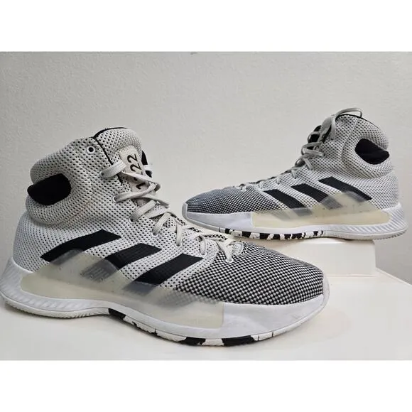 Adidas Men's Pro Bounce Madness BB8072 White Basketball Shoes Sneakers Size 12