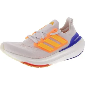 Adidas Mens White Logo Knit Running &amp; Training Shoes Sneakers New