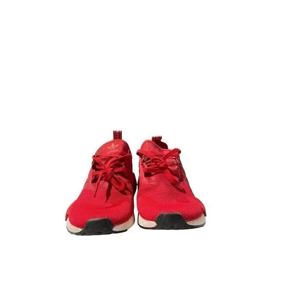 Adidas NMD R1 Mens Size 10 Scarlet Red White Reflective Shoes Sneakers