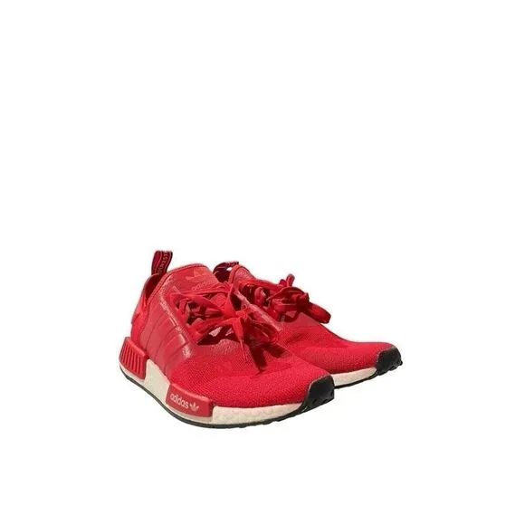 Adidas NMD R1 Mens Size 10 Scarlet Red White Reflective Shoes Sneakers