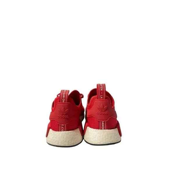 Adidas NMD R1 Mens Size 10 Scarlet Red White Reflective Shoes Sneakers