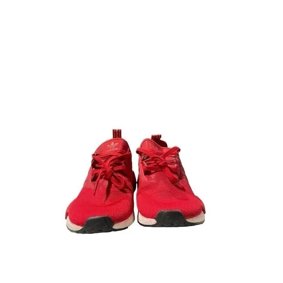 Adidas NMD R1 Mens Size 10 Scarlet Red White Reflective Shoes Sneakers